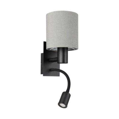 EGLO, 900701, PASTERI, wall lamp, E27, 1X40W, IP20, anthracite-brown