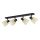 EGLO, 900695, COSLADA, spot light, E27, 4X40W, IP20, black, brass