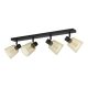 EGLO, 900695, COSLADA, spot light, E27, 4X40W, IP20, black, brass