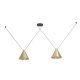 EGLO, 900843, NARICES 1, pendant, E27, 2X40W, IP20, brushed brass, gold