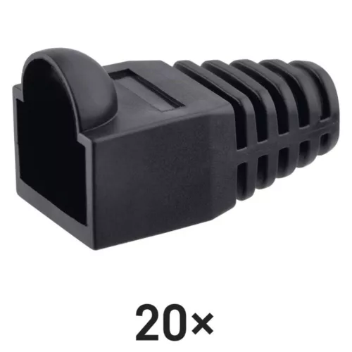 EMOS RJ45 connector protective cap black 20pcs/pack