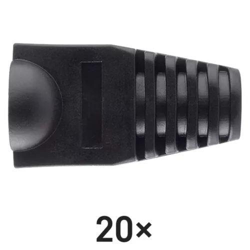 EMOS RJ45 connector protective cap black 20pcs/pack