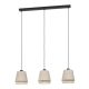 EGLO, 43976, TABLEY, pendant, E27, 3X40W, IP20, natural, brown