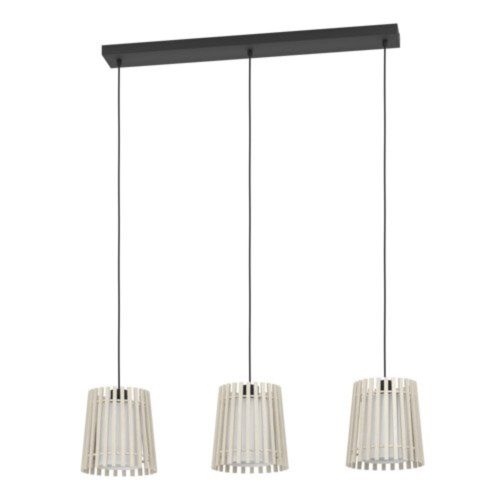EGLO, 900903, FATTORIA, pendant, E27, 3X25W, IP20, natural, white