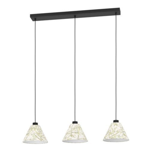 EGLO, 43943, OXPARK, pendant, E27, 3X25W, IP20, white, green