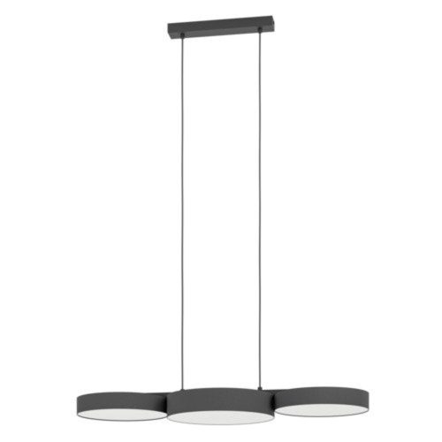 EGLO, 900854, BARBANO-Z, pendant, 2700 K 6500 K, LED, 3X7.5W, Dimmable, IP20, black, white