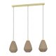 EGLO, 900813, CAPRAROLA, pendant, E27, 3X40W, IP20, sand color