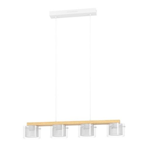EGLO, 900881, PORTICO-Z, pendant, 2700 K 6500 K, LED, 4X3.7W, Dimmable, IP20, white, transparent
