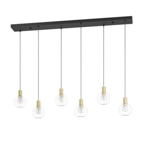 EGLO, 390281, TERQUE, pendant, 3000 K, LED, 6X5.4W, Dimmable, IP20, transparent