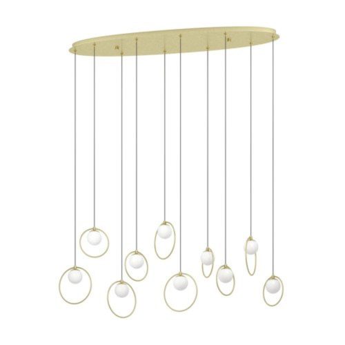 EGLO, 390347, PORTOCOLOM, pendant, 3000 K, LED, 10X3W, Dimmable, IP20, white