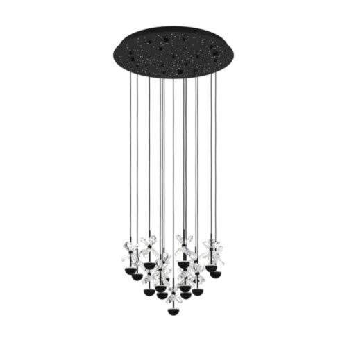 EGLO, 390277, PIANOPOLI 2, pendant light, 3000 K, LED, 15X1.8W, Dimmable, IP20, transparent