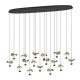 EGLO, 390343, DRACERA, pendant, 3000 K, LED, 17X2.3W, Dimmable, IP20, black, gold