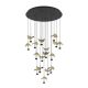 EGLO , 390341 , DRACERA , pendant , 3000 K , LED , 17X2.3W , Dimmable , IP20 , black , gold