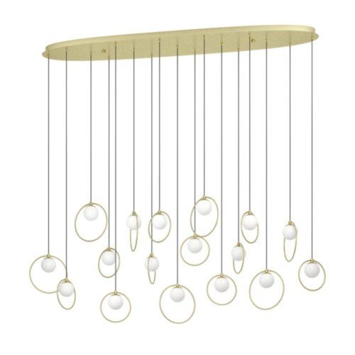 EGLO, 390348, PORTOCOLOM, pendant light, 3000 K, LED, 17X3W, Dimmable, IP20, white