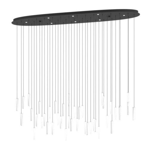 EGLO, 390349, SARDENARA, pendant light, 3000 K, LED, 8X5.4W, Dimmable, IP20, transparent