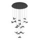 EGLO, 390352, PARATEBUENO, pendant, 3000 K, LED, 17X3W, Dimmable, IP20, nickel-antracite, satin.