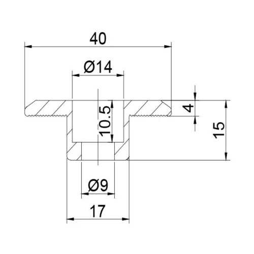 MIDDLE CLAMP FOR SOLAR PANEL 35mm
