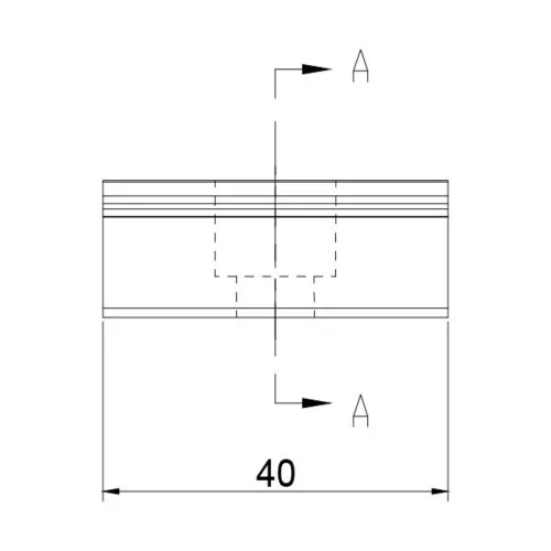 MIDDLE CLAMP FOR SOLAR PANEL 35mm