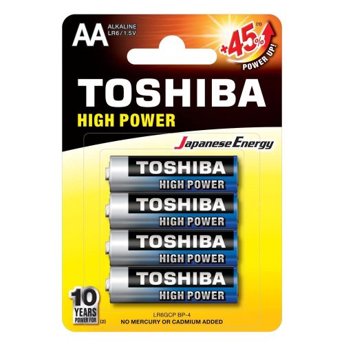 AA (LR6) 1.5 Volt 4 pieces High Power TOSHIBA