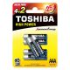 AAA (LR03) 1.5 Volt 6 pieces High Power TOSHIBA