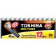 AAA (LR03) 1.5 Volt 12 pieces High Power TOSHIBA