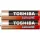 AAA (LR03) 1.5 Volt 2 pieces Long-lasting Red Alkaline TOSHIBA