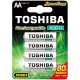 AA (LR6) 1.2 Volt 4 pieces 1000mAh High Power TOSHIBA