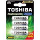 AA (LR6) 1.2 Volt 4 pieces 2500mAh High Power TOSHIBA