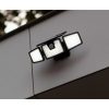 BRITI SOLAR LED WALL 3 LIGHT PIR BLACK