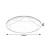 Rábalux , 71053 , Oswald2 , Ceiling lights , silver , IP20 , 4000