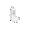 Rábalux , 77033 , Kalisz , Outdoor wall lights , anthracite , IP54 , 3000