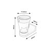 Rábalux , 77037 , Angers , Solar lights , grey , IP54 , 4000