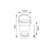 Rábalux , 77039 , Angers , Solar lights , grey , IP54 , 4000