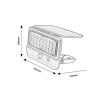 Rábalux , 77040 , Flaxton , Solar lights , black , IP54 , 4000