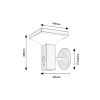 Rábalux , 77044 , Geleen , Solar lights , black , IP44 , 3000