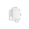Rábalux , 77054 , Cernon , Outdoor wall lights , black , IP44 , GU10