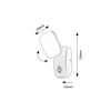 Rábalux , 77058 , Odiel , Outdoor wall lights , black , IP44 , 3000