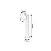 Rábalux , 77059 , Odiel , Outdoor floor lamps , black , IP44 , 3000