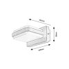 Rábalux , 77061 , Gendt , Outdoor wall lights , black , IP44 , 3000