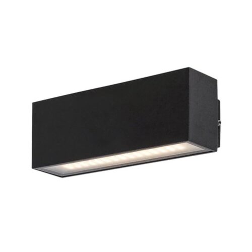 Rábalux , 77075 , Mataro , Kültéri fali lámpa , fekete , IP54 , 4000K , 10W