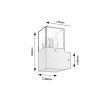 Rábalux , 77080 , Loanda , Outdoor wall lights , black , IP54 , E27