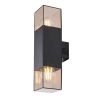 Rábalux , 77081 , Loanda , Outdoor wall lights , black , IP54 , E27