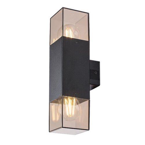 Rábalux , 77081 , Loanda , Outdoor wall lights , black , IP54 , E27