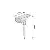 Rábalux , 77088 , Nantes , Solar lights , black , IP65 , 3000