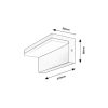 Rábalux , 77092 , Zaragoza , Outdoor wall lights , black , IP54 , 4000