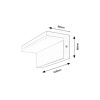 Rábalux , 77093 , Zaragoza , Outdoor wall lights , white , IP54 , 4000