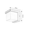 Rábalux , 77095 , Andelle , Outdoor wall lights , black , IP54 , 3000