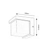 Rábalux , 77096 , Andelle , Outdoor wall lights , white , IP54 , 3000