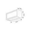 Rábalux , 77099 , Lublin , Outdoor wall lights , black , IP54 , 4000
