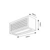 Rábalux , 77100 , Lublin , Outdoor wall lights , black , IP54 , 4000